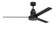 Mondo 54'' 3-Blade Indoor/Outdoor (Damp) Ceiling Fan in Flat Black w/ Flat Black Blades; Light Ki (20|MND54FB3)