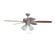 Twist N Click 52'' 5-Blade Ceiling Fan in Brushed Polished Nickel w/ Ash/Mahogany Blades (4-Light (20|TCE52BNK5C4)