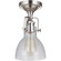 State House 1 Light Clear Dome Semi Flush in Polished Nickel (20|X8317-PLN-C)