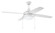 Phaze 4 52'' 4-Blade Ceiling Fan in White w/ White Blades; Integrated Light Kit (20|PHA52W4)