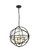 Octavia 4 Light Brass and Dark Brown Pendant (758|LD4006D18BRD)