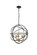 Octavia 5 Light Brass and Dark Brown Pendant (758|LD4006D20BRD)