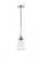 Auspice 1 light chrome Pendant (758|LD4047D5C)