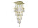 Boa  41 Light Multi Pendant in Brushed Brass with Studded Glass (4450|HF1903-41-BOA-BB)