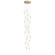 Main Street 21-Light 22''W Chandelier in Brushed Brass/Frost (4450|HF2021-FR-BB)