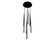 Highland 4-Light 17''W Chandelier in Black (4450|HF2107-BLK)
