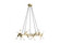 Manhattan Ave. 36'' Square Chandelier in Brushed Brass (4450|HF6020-BB)