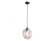 Sonoma Ave. 12''  Globe Pendant with Dark Bronze Accents and Clear Glass (4450|HF8142-DBZ-CL)