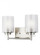Elmwood Park traditional 2-light LED indoor dimmable bath vanity wall sconce in brushed nickel silve (38|4437302EN3-962)