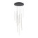 Chute 12 Head Black LED Multi Pendant (461|MP14924-BK)