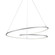 Twist 32-in Antique Silver Dimmable LED Pendant (461|PD11132-AS)