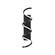 Synergy 30-in Black Dimmable LED Wall Sconce (461|WS93730-BK)