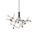 Moto 39-in Black LED Chandeliers (461|CH97139-BK)