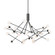 Moto 56-in Black LED Chandeliers (461|CH97358-BK)