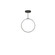 Cirque 24-in Black LED Pendant (461|PD82524-BK)