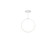 Cirque 24-in White Dimmable LED Pendant (461|PD82524-WH)