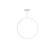 Cirque 36-in White Dimmable LED Pendant (461|PD82536-WH)