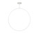Cirque 60-in White Dimmable LED Pendant (461|PD82560-WH)