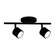 Lyra 15-in Black 2 Head Dimmable LED Track Lights (461|TR10015-BK)