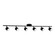 Lyra 43-in Black 6 Head Dimmable LED Track Lights (461|TR10044-BK)