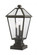3 Light Outdoor Pier Mounted Fixture (276|579PHBS-SQPM-ORB)