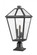 3 Light Outdoor Pier Mounted Fixture (276|579PHXLR-533PM-BK)