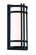 SKYSCRAPER 18IN OUTDOOR SCONCE 3000K (3612|WS-W68618-BK)