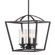 Golden Lighting Mercer 3-light Pendant in Matte Black (36|4309-3P BLK-BLK-SD)
