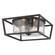 Golden Lighting Mercer 2-light Flush Mount in Matte Black (36|4309-FM BLK-BLK-SD)