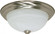 2 Light; 11 in.; Flush Mount; Alabaster Glass; Color retail packaging; Brushed Nickel Finish (81|60/6000)