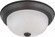 2 Light 11'' Flush Mount with Frosted White Glass; Color retail packaging (81|60/6010)