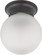 1 Light; 6 in.; Ceiling Mount with Frosted White Glass; Color retail packaging; Mahogany Bronze (81|60/6012)