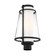 Anau - 1 Light Post Lantern - with Etched Opal and Clear Glass - Matte Black Finish (81|60/6605)