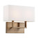 Tribeca - 2 Light Vanity - with White Linen Shade - Burnished Brass Finish (81|60/6717)