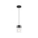 Antebellum - 1 Light Mini Pendant - with Clear Glass -Matte Black Finish (81|60/6732)