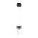 Antebellum - 1 Light Mini Pendant - with Clear Glass -Black and Aged Gold Finish (81|60/6733)