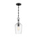 Hartley - 1 Light Pendant - with Clear Glass - Matte Black Finish (81|60/6749)