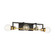 Intention - 4 Light Vanity - Warm Brass and Black Finish (81|60/6974)