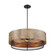 Barrique - 5 Light Pendant - Black with Honey Wood Finish (81|60/6980)
