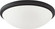 Button LED - 17''- Flush with Frosted Glass - Black Finish (81|62/1444)