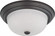 2 Light 13'' Flush Mount with Frosted White Glass; Color retail packaging (81|60/6011)