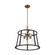 Chassis- 3 Light Pendant - Copper Brushed Brass and Matte Black Finish (81|60/6642)