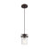 Antebellum - 1 Light Mini Pendant - with Clear Glass -Mahogany Bronze Finish (81|60/6731)