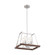 Outrigger - 4 Light Pendant with - Brushed Nickel and Nutmeg Wood Finish (81|60/6883)