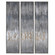Uttermost Gray Showers Hand Painted Canvases, Set/3 (85|51304)