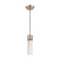 Eaves - 1 Light Pendant - with Clear Ribbed Glass - Copper Brushed Brass Finish (81|60/6712)