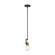 Intention - 1 Light Mini Pendant - Warm Brass and Black Finish (81|60/6975)