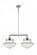 Oxford - 2 Light - 25 inch - Polished Chrome - Stem Hung - Adjustable Island Light (3442|209-PC-G542-LED)