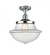 Oxford - 1 Light - 12 inch - Polished Chrome - Semi-Flush Mount (3442|517-1CH-PC-G542-LED)