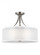 Elmwood Park traditional 3-light indoor dimmable ceiling semi-flush mount in brushed nickel silver f (38|7737303-962)